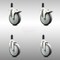 Service Caster 5 Inch 316SS Thermoplastic Rubber Swivel 1-1/4 Inch Stem Caster Lock Brake, 2PK SCC-SS316TTLEX20S514-TPRB-2-S-2-114 - alternate 1